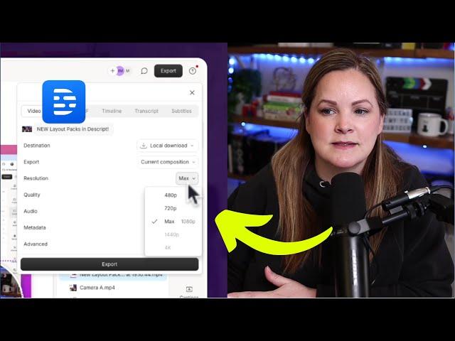 How to Export Video in Descript (at High Quality)