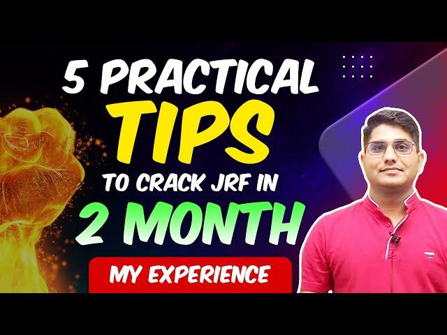 How to Crack JRF in 2 Months with 5 Practical Tips || UGC NET My Experience  Shiv Sir Vision JRF