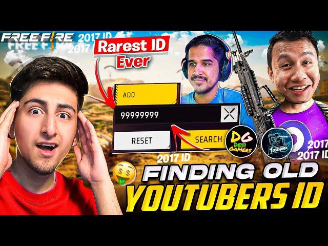 Finding YouTubers Old IDs Form 2017 In 2024[A_s Gaming] - Free Fire India