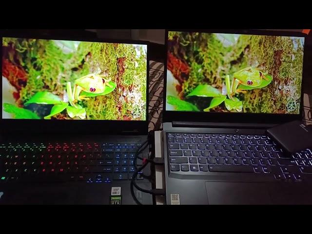 45% NTSC VS 100% sRGB display comparison... #srgb #bestlaptopdisplay