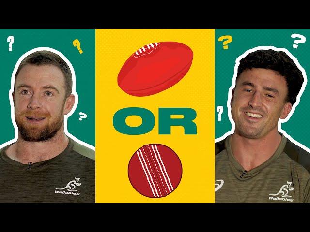 AFL or Cricket | Wallabies players play This or That