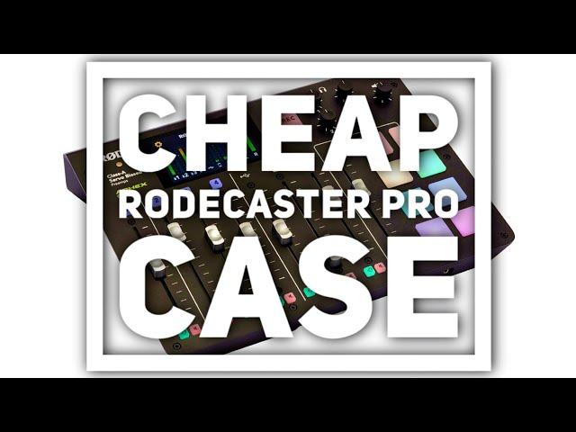 If you have a Rodecaster Pro or Rodecaster Pro ll, you NEED this Case!