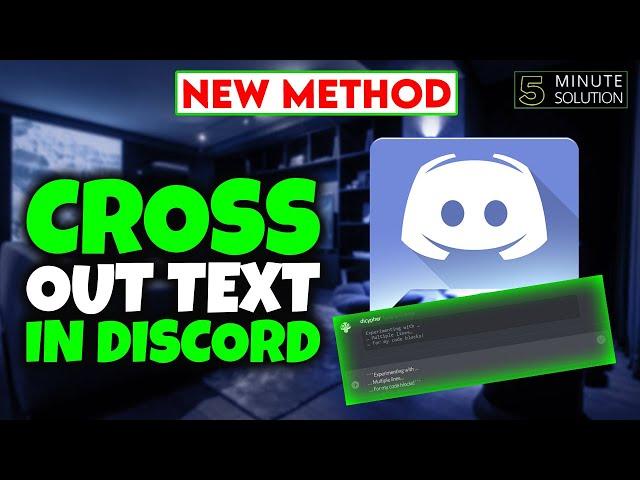 How to cross out text in Discord 2024