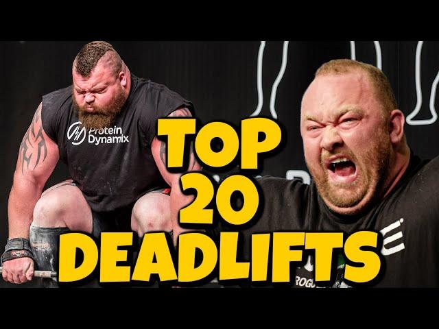 Top 20 HEAVIEST Strongman Deadlifts Ever