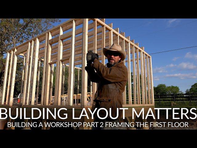 FRAMING A TWO STORY WORK SHED