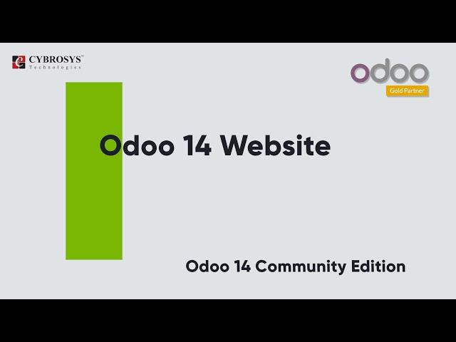 Odoo 14 Website | Odoo Community Edition | Odoo Website Basics