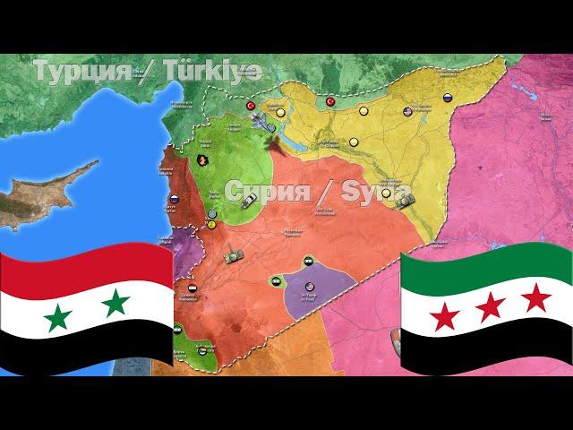 The fall of the Assad government on the map (2024) – every day