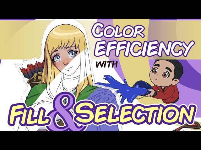 Color Efficiency with FILL and SELECTION with CLIP STUDIO PAINT