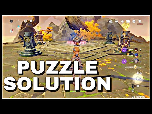 Genshin Impact ~ Geo Dungeon Puzzle Solution