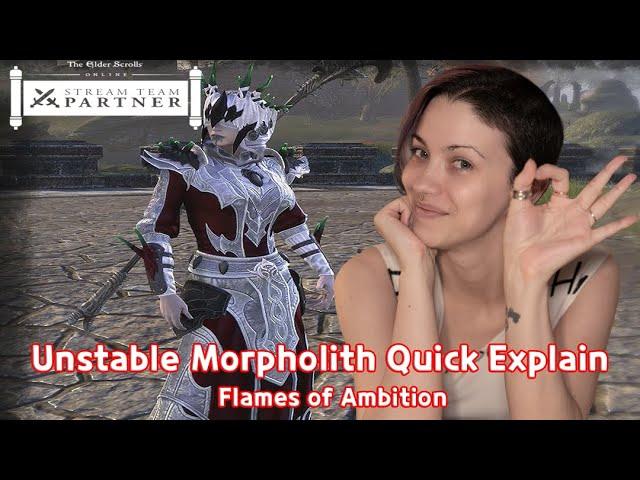 Elder Scrolls Online PTS Unstable Morpholith Quick Explanation