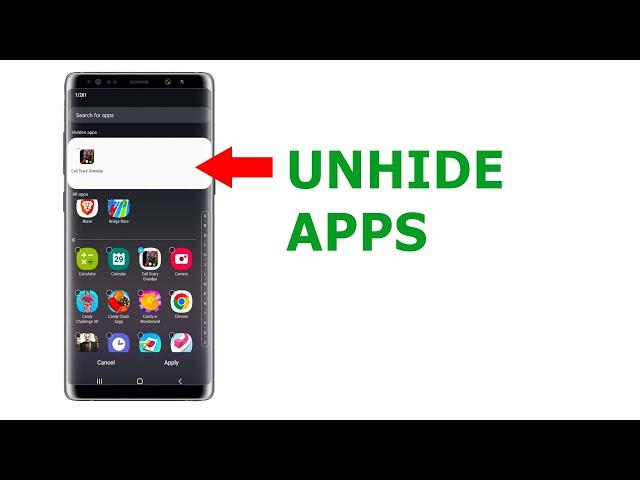 Apps hidden from home screen Android | How to find hidden apps | How to unhide apps from home screen