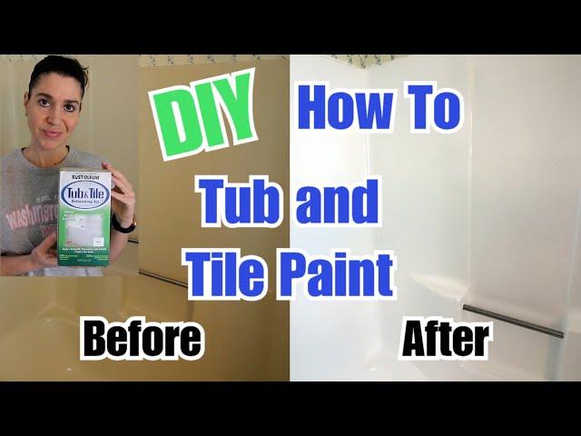 Rustoleum Tub and Tile Refinishing Kit/DIY How to Paint Your Tub and Shower/ Tub/Shower Refinishing