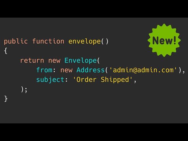 New in Laravel 9.35: Alternate New Mailable Syntax