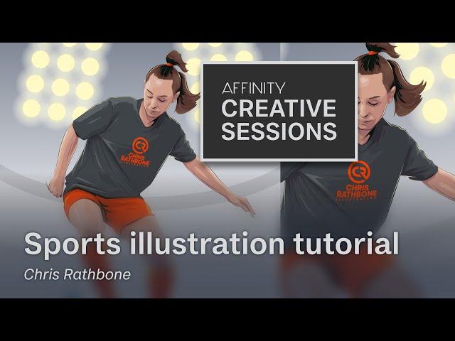 Illustrating an athlete in Affinity Designer with Chris Rathbone