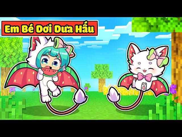 NẾU YUMMIE EM BÉ DƠI DƯA HẤU CÓ CUỘC SỐNG TRONG MINECRAFT*YUMMIE DƠI DƯA HẤU CUTE