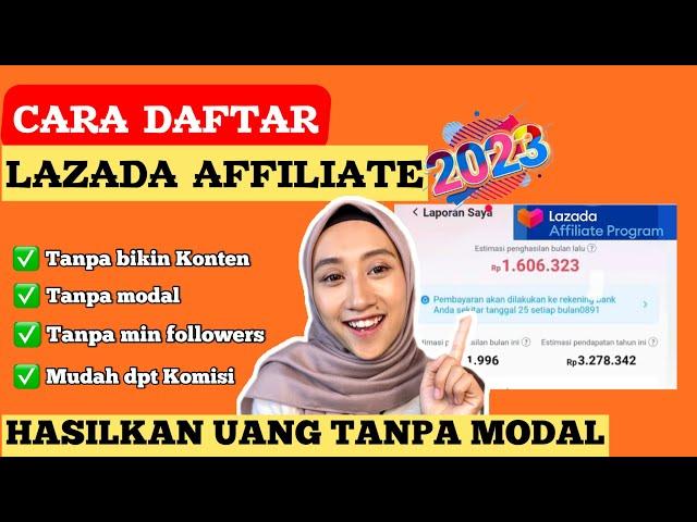 CARA DAFTAR LAZADA AFFILIATE PROGRAM lewat HP | cara DAPAT UANG DARI LAZADA TANPA JUALAN