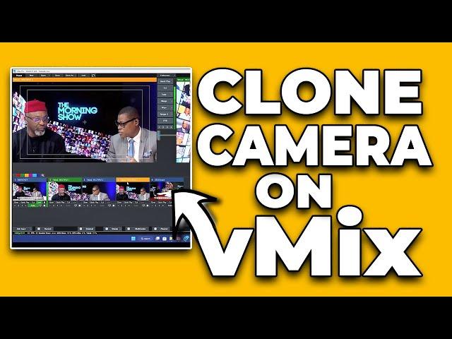 How To Clone Camera In vMix | Create Multiple Angles Using 1 Camera