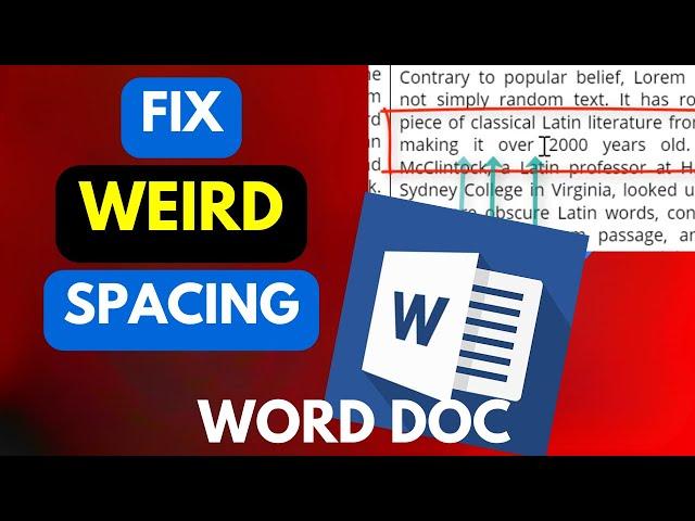 How to Fix Weird Spacing Between Words in Microsoft Word