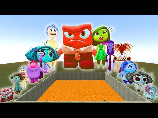 INSIDE OUT FAMILY SPARTAN KICKING in Garry's Mod!