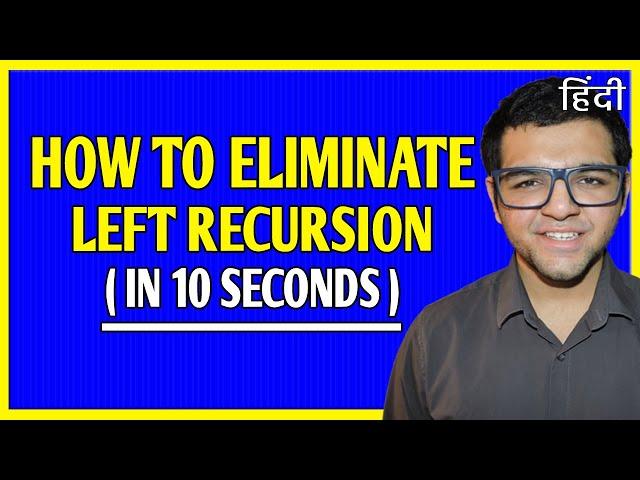 Left Recursion 