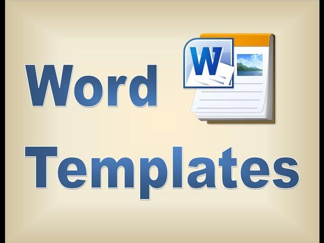 Making Templates in Microsoft Word