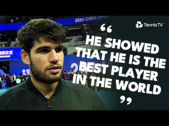 Carlos Alcaraz Speaks Straight After Beijing Final Against Sinner!