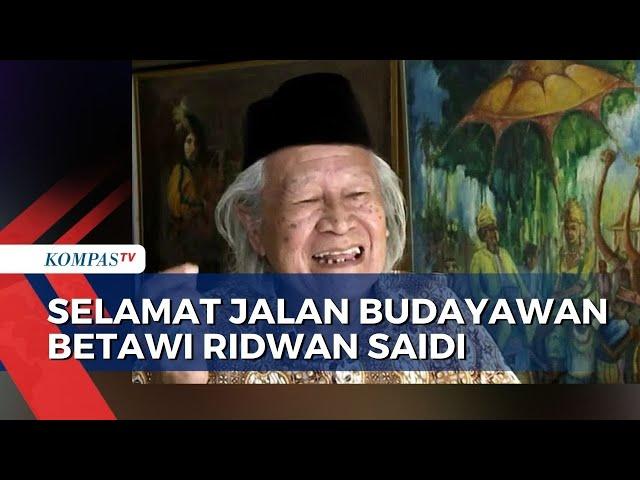 Budayawan Betawi Ridwan Saidi Wafat di Usia 80 Tahun