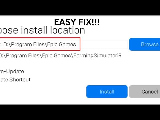 Fix Epic Games Launcher IS-DS01: Out Of Disc Space Before Trying To Install A Game (2023!)