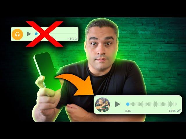 Como enviar Áudios no WhatsApp COMO SE TIVESSEM SIDO GRAVADOS NA HORA