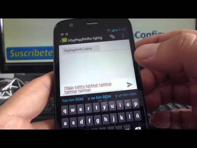 como copiar y pegar texto en android en Motorola Moto G X T1032 En Español Full HD