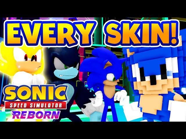 EVERY SONIC SKIN in Sonic Speed Simulator