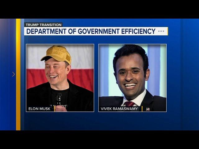 Trump picks Elon Musk, Vivek Ramaswamy to lead Dept. of Government Efficiency