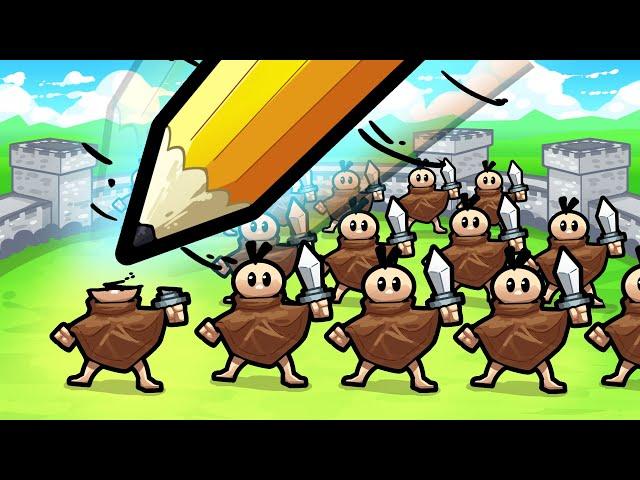 I DREW MY ARMY To Defend the Base in Shape Hero Factory!