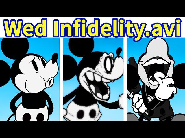 Friday Night Funkin': VS Mickey Mouse.avi (Wednesday Infidelity) FULL WEEK + Cutscene [FNF Mod/HARD]