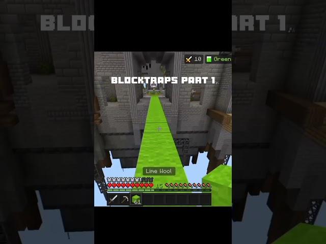 blocktraps part 1 #daily #mcbedrock #minecraft #shorts