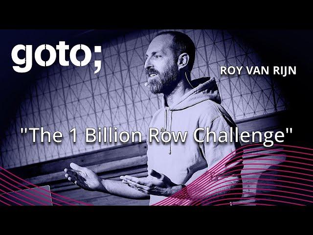 Java, How Fast Can You Parse 1 Billion Rows of Weather Data? • Roy van Rijn • GOTO 2024