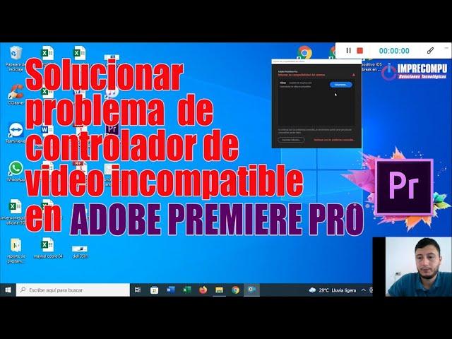 Como solucionar controlador de video incompatible en ADOBE PREMIERE PRO - 2 Métodos.