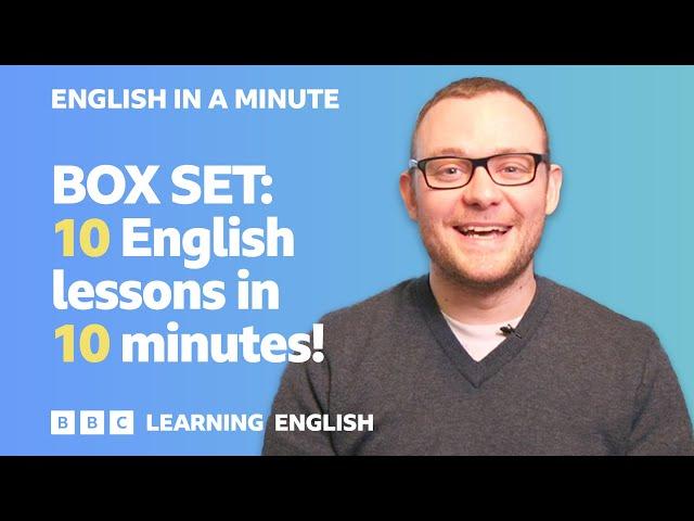 BOX SET: English In A Minute 13 – TEN English lessons in 10 minutes!