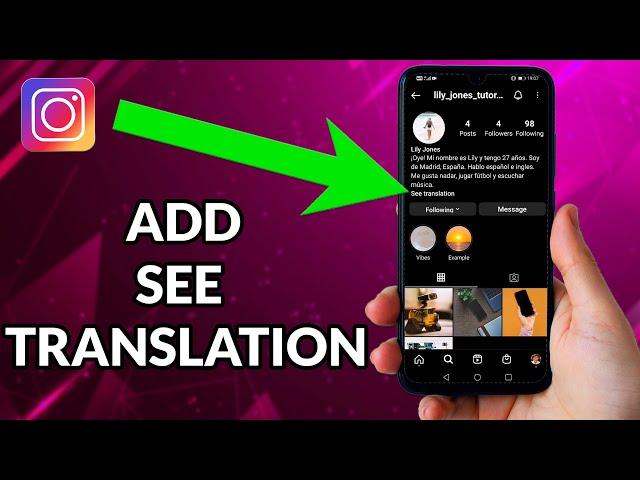 How To Add See Translation On Instagram Bio