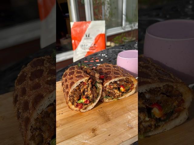 Made a #porkbelly #choppedsandwich with a Myprotein Fruit Smoothie AD code BURRITO #sandwich #scran