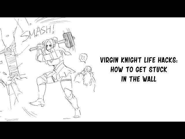 Virgin Knight Life Hack: How To Get Stuck In A Wall| Baalbuddy comic dub