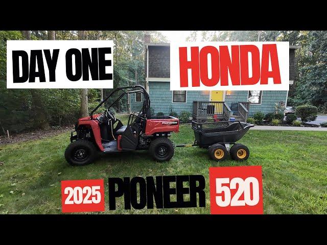 Day 1 with the  Honda Pioneer 520