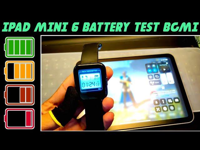 ipad mini 6 battery life drain test - pubg handcam