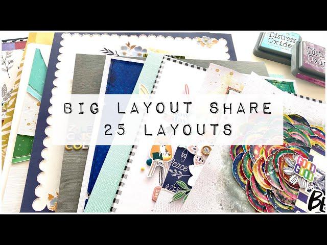 BIG Scrapbook Layout Share | 25 Layouts