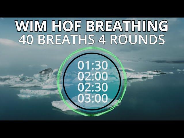 Wim Hof Guided Breathing Session - 4 Rounds Advanced No Talking