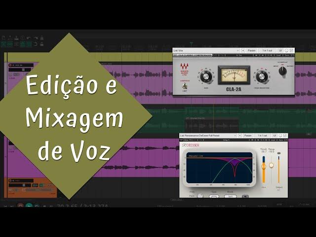 EDIÇÃO E MIXAGEM DE VOZ NO REAPER