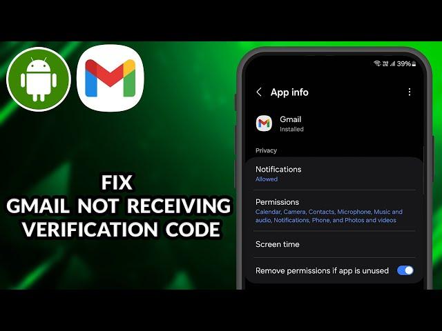 How To Fix Gmail Not Receiving Verification Code