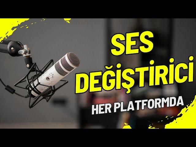 SES DEĞİŞTİRİCİ  | HER YERDE KULLANABİLİRSİNİZ WINDOWS/MAC OS