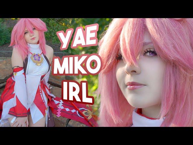 Yae Miko COSPLAY in PUBLIC! | Mycostime Review [ Genshin Impact ]