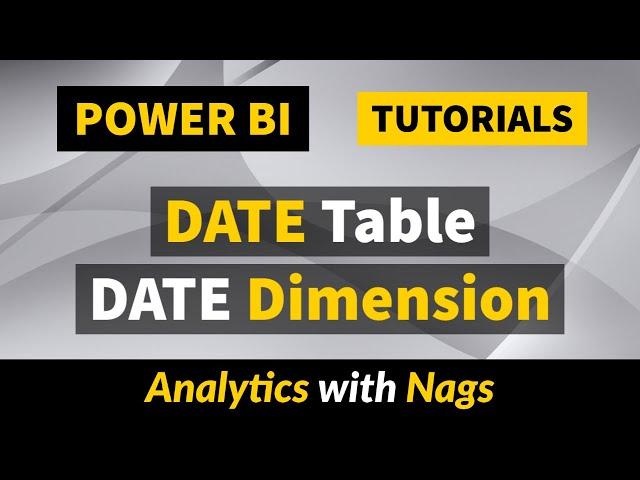 How to Create Date Table or Date Dimension | Calendar Table in Power BI Tutorial (13/50)